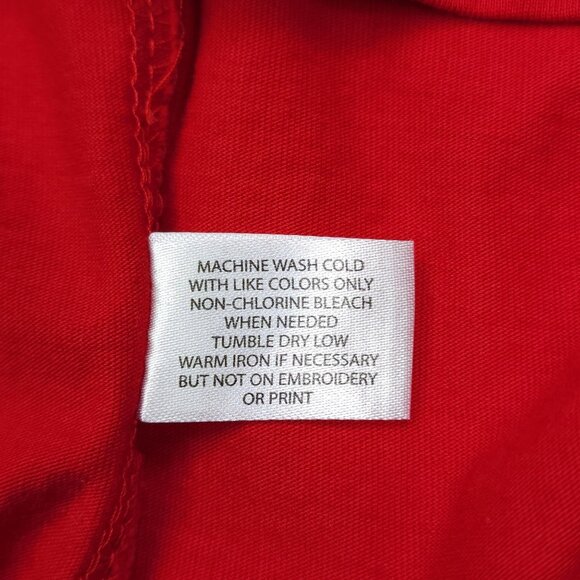 US Polo Assn Red Slim Fit Polo Shirt XL 100% Cotton Short Sleeve Mens Top - Picture 3 of 7